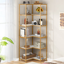 Gold corner deals bookshelf